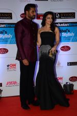 Abhishek Bachchan, Aishwarya Rai Bachchan at HT Mumbai_s Most Stylish Awards 2015 in Mumbai on 26th March 2015 (1128)_5515438043b94.JPG