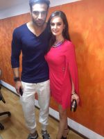 Evelyn Sharma and Navdeep at the promotional event for Kuch Kuch Locha hai (1)_55372d6469939.jpeg