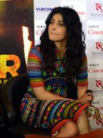Shruti Hassan during the Press conference of forthcoming film Gabbar in Wave Cinema, Noida on 24th April 2015 (11)_553b7cad4a149.JPG