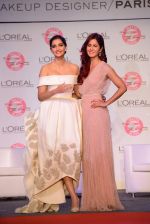 Katrina Kaif and Sonam Kapoor with l_oreal Paris unveil Matte or Gloss as the beauty trend for Cannes 2015 on 25th april 2015 (1)_553c92cc92765.JPG