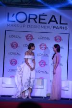 Katrina Kaif and Sonam Kapoor with l_oreal Paris unveil Matte or Gloss as the beauty trend for Cannes 2015 on 25th april 2015 (107)_553c92084436b.JPG