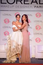 Katrina Kaif and Sonam Kapoor with l_oreal Paris unveil Matte or Gloss as the beauty trend for Cannes 2015 on 25th april 2015 (134)_553c9212c0868.JPG