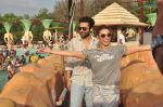 Jackky Bhagnani, Lauren Gottlieb at Welcome to Karachi promotions in Water Kingdom on 26th April 2015 (112)_553de0724acee.JPG