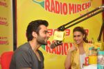 Jackky Bhagnani & Lauren Gottlieb at Radio Mirchi for promotion of Welcome to Karachi (5)_553f2450ebff8.jpg