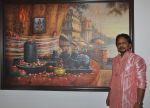 Paramesh Paul at the inaugural ceremony of his art show Glory of the Ganges at Jehangir Art Gallery_55d432c2d69b6.jpg