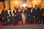 Rohit Shetty, Shahrukh Khan, Kajol, Varun Dhawan, Kriti Sanon,Varun Sharma, Johnny Lever, Boman Irani at Dilwale Trailor launch on 9th Nov 2015 (20)_564202f57ce0e.JPG