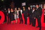 Rohit Shetty, Shahrukh Khan, Kajol, Varun Dhawan, Kriti Sanon,Varun Sharma, Johnny Lever, Boman Irani at Dilwale Trailor launch on 9th Nov 2015 (39)_5642011ad278d.JPG