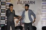 Manoj Bajpai, Raj Kumar Yadav at the launch of film Aligargh on 28th Jan 2016 (14)_56ab10fe24e75.JPG