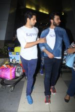 Sidharth Malhotra and Fawad Khan promote Kapoor N Sons after they return from Bangalore on 12th March 2016 (15)_56e551a36d304.JPG