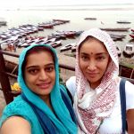 Ekta Jain with Sofia Hayat who is now Gaia Mother Sofia went to Varanasi on spiritual trip on 25th June 2016 (2)_576fb16f13093.jpg