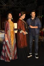 Shabana Azmi, Manish Malhotra walk the ramp for Anita Dongre show at the FDCI India Couture Week 2016 on 21st July 2016 (273)_5791a64f35f56.JPG