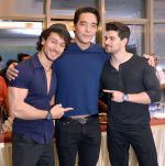 tiger shroff,Rinzing denzongpa ,sooraj pancholi at Dishoom screening in yashraj, Mumbai on 28th July 2016._579afecd5335f.jpg