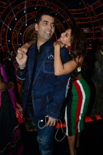 Jacqueline Fernandez and Karan Johar during the promotion of film A Flying Jatt on the sets of reality dance show Jhalak Dikhhla Jaa season 9 in Mumbai, India on A_57a09dd56dc86.jpg