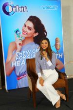 Deepika Padukone, brand ambassador of India�s no.1 sugar free chewing gum Orbit talking to her fans from Wrigley India in Bangalore about her secrets to a lovely smile and oral health on August 5, 2016_57ab3b7296257.jpg