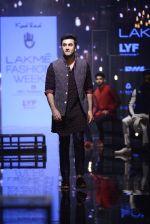 Ranbir Kapoor walk the ramp for Kunal Rawal Show at Lakme Fashion Week 2016 on 28th Aug 2016 (662)_57c54654bcc22.JPG