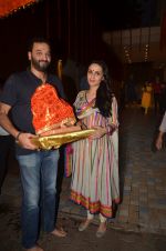 Anu Dewan and Sunny Dewan snapped as they got there ganpati on 4th Sept 2016 (5)_57cd62cc01dca.JPG