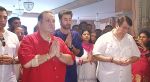 Ranbir Kapoor, Rajiv Kapoor, Randhir Kapoor at RK Ganpati celebration on 5th Sept 2016 (52)_57ce698ed280b.jpg