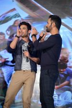 Mahendra Singh Dhoni, Sushant Singh Rajput at MS Dhoni press meet in Delhi on 27th Sept 2016 (5)_57ec0459e69cd.jpg