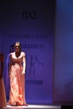 Model walk the ramp for Mandira Wrik_s show at Amazon India Fashion Week on 15th Oct 2016 (2)_580498c56adb0.jpg