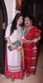 Alka Yagnik and Rema Lahiri Bansal at Bappi da_s Lakshmi Pooja at the Lahiri House in Juhu_58062553c9d54.jpg