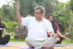 Subhash Ghai doing yoga practice along with his daughter and grandchildren at Whistling Woods International on 15th June 2017 (8)_5942a11f77488.JPG