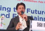 Shahrukh Khan attends the Media shaping the future & entertainment in Magnetic Maharshtra in bkc Mumbai on 20th Feb 2018 (14)_5a8d35eeb0856.jpg