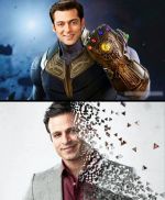 The Salman Khan - Vivek Oberoi meme circulating on the internet after Avengers - Infinity War._5af01844a8496.jpg
