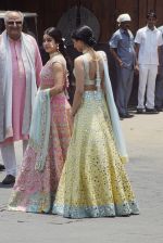 Janhvi Kapoor, Khushi Kapoor, Boney Kapoor at Sonam Kapoor Anand Ahuja_s wedding in rockdale bandra on 8th May 2018 (9)_5af18bea5ab47.JPG