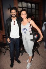 Harshvardhan Kapoor with Taapsee Pannu Riding Bike for the promotion of movie Bhavesh Joshi on 27th May 2018 (29)_5b0d19bf4b28d.JPG
