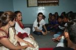 Dia Mirza, Ambassador of Save the Children at the Felicitation of Child Champions from the streets of Mumbai and an Aadhaar Camp to provide an identity to TheInvisibles in Gilder Lane Municipal School on 4th July 2018 (13 (19)_5b3dbb0715dea.JPG