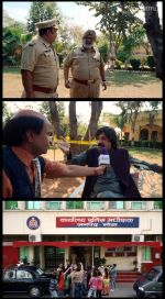 Vijay Raaz as Munnalal Patera, Vijay Raaz as Munnalal Patera and Gurpal Singh as SP Angrez Singh Randhawa in Kathal A Jackfruit Mystery Movie Still_6469d16650800.jpg