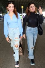 Sisters Sukriti Kakar and Prakriti Kakar dressed in blue holding Christian Dior Paris and Evalulu Leather Handbag wearing Jordon Nike Shoes (14)_6479830b93508.jpg