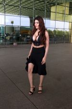 Sherlyn Chopra in a black revealing dress at the airport on 13 Jun 2023 (12)_6488391cbd52c.JPG