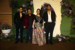 Ahmed Khan with wife Shaira Ahmed Khan and kids Azaan Khan and Subhaan Khan Pose for media at the reception of Karan Deol and Drisha Acharya on 18 Jun 2023 (3)_649067f72f86f.jpeg
