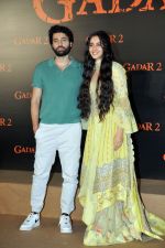 Simrat Kaur, Utkarsh Sharma at the trailer launch of film Gadar 2 on 26 July 2023 (53)_64c149409e993.JPG