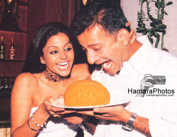 Mondira Bedi with her husband, Raj Kaushal