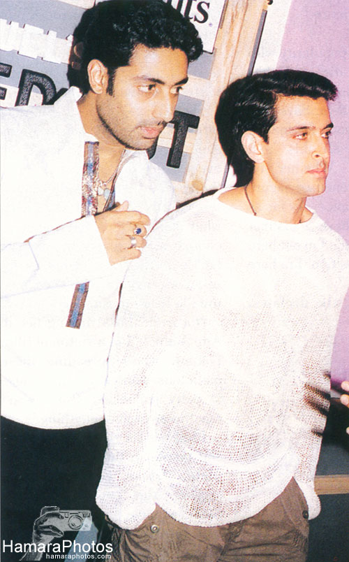Abhishek Bachchan with Hrithik Roshan