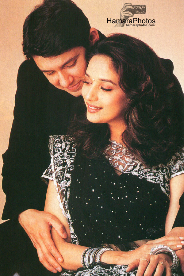 Madhuri Dixit with husband Nene