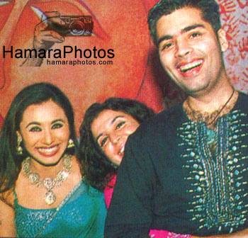 Karan with Rani and Farah