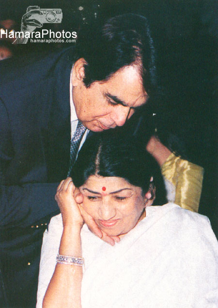 Lata with Dilip in 1994