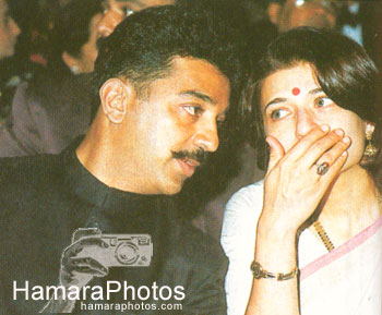 Kamal with wife Sarika