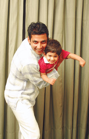 Ajay Jadeja with Son Aiman