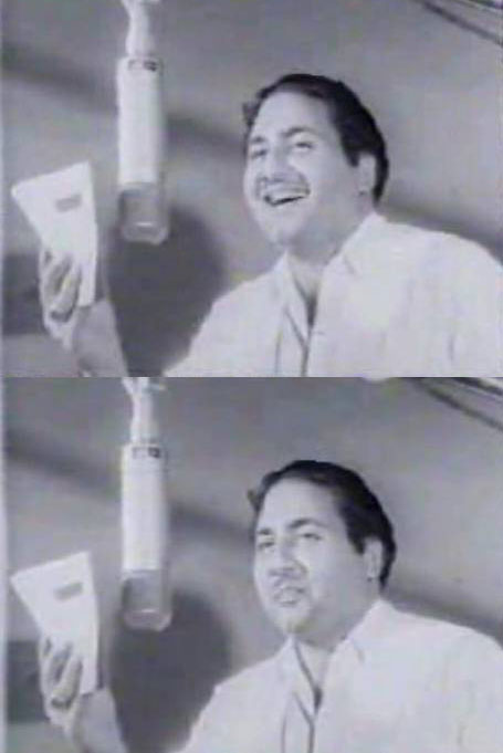 Rafi Sahab rehersing Mohobbat Ka Haath Jawani Ka Palla Subhanallah Babu Subhanallah