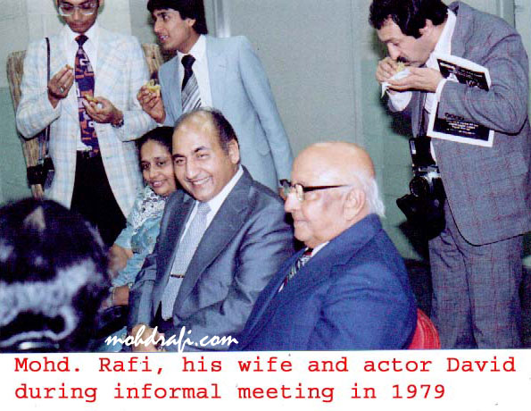 Mohd Rafi with his wife and David