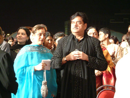 Shatrugun Sinha with wife Poonam