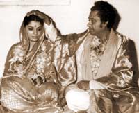 Kishore Kumar during his wedding
