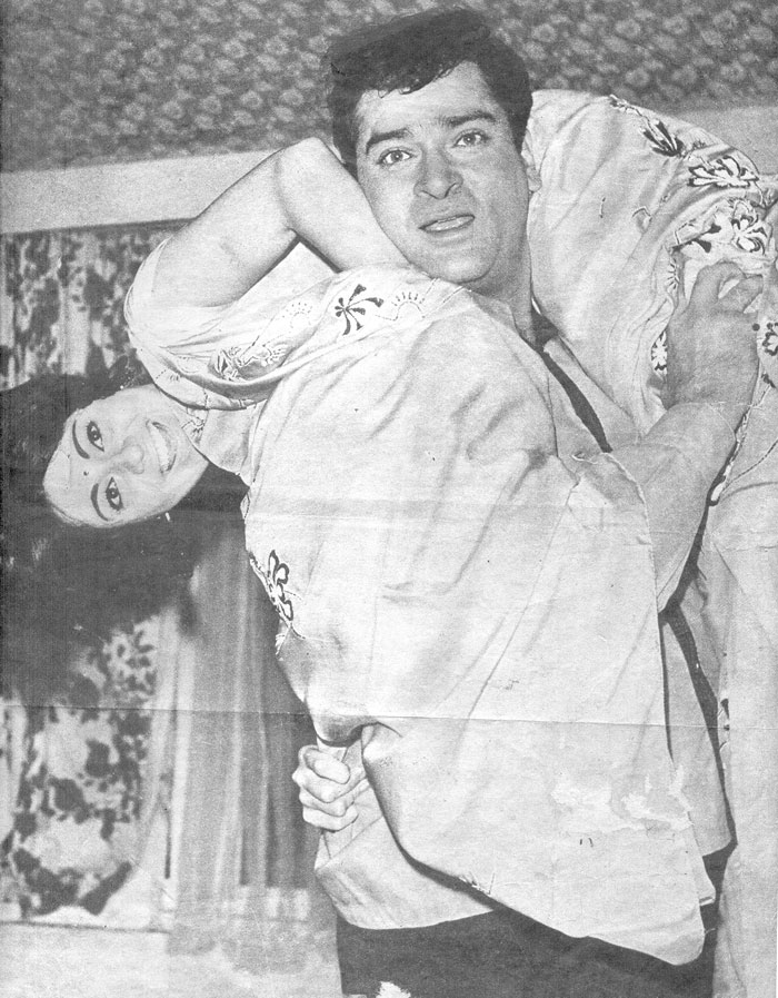 Shammi Kapoor with Babita