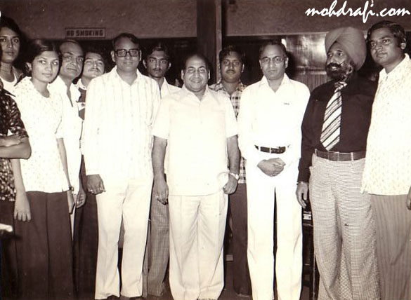 Mohd Rafi with fans and associates
