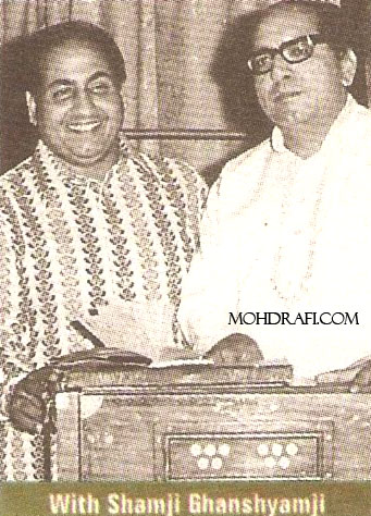 Mohd Rafi with Shamji Ghanshyamji