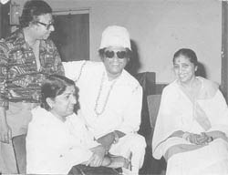 Kishore Kumar with legends